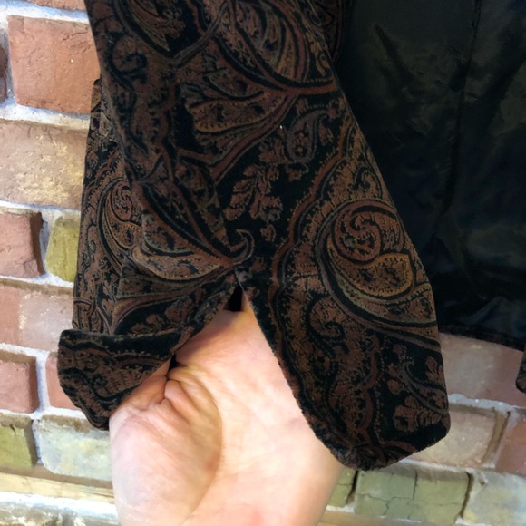 Beautiful Cotten velveteen paisley blazer size M - Picture 4 of 6